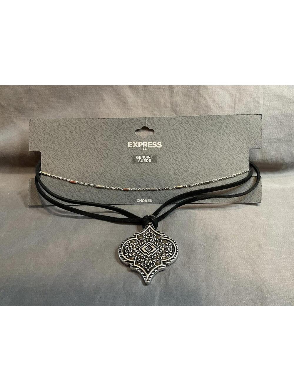 NWT Express Multi Strand Choker Necklace W/ Pendant #1229